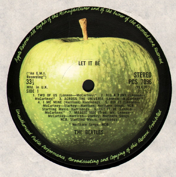 The Beatles – Let It Be LP vinyl record, image 3 of 7