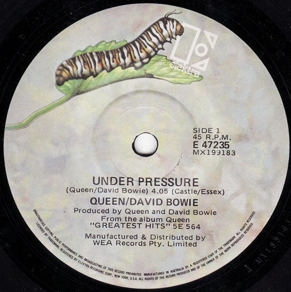 Queen, David Bowie – Under Pressure 7" vinyl record, image 3 of 4