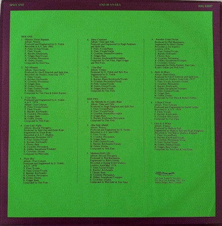 Split Enz – Enz Of An Era LP vinyl record, image 5 of 7