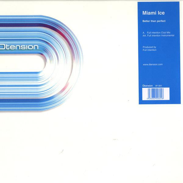 Miami Ice – Better Than Perfect 12" vinyl record