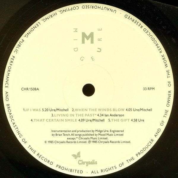 Midge Ure – The Gift LP vinyl record, image 3 of 7