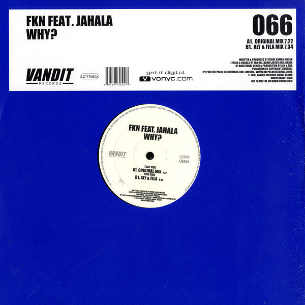 FKN, Jahala – Why? 12" vinyl record