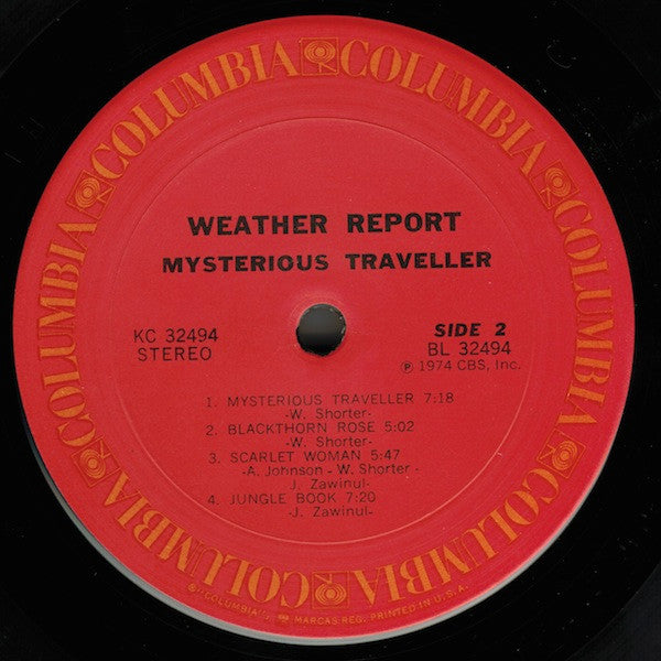 Weather Report – Mysterious Traveller LP vinyl record, image 4 of 5
