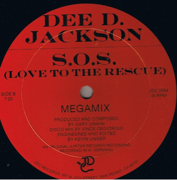 Antonia Rodriguez, Dee D. Jackson – La Bamba / S.O.S. (Love To The Rescue) 12" vinyl record, image 4 of 4