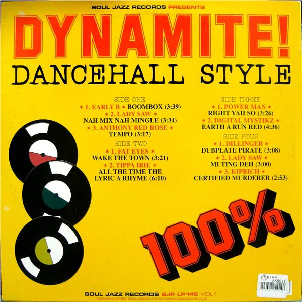 Various – Dynamite! Dancehall Style Volume One (2x12") 12" vinyl record, image 2 of 6