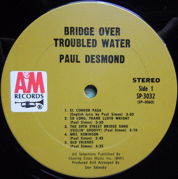 Paul Desmond – Bridge Over Troubled Water LP vinyl record, image 6 of 7