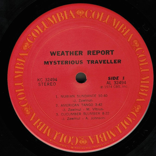 Weather Report – Mysterious Traveller LP vinyl record, image 3 of 5