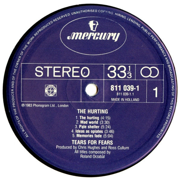 Tears For Fears – The Hurting LP vinyl record, image 3 of 6