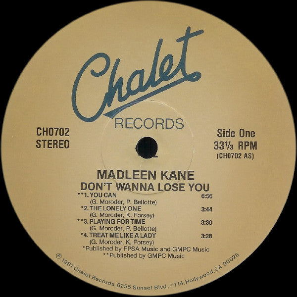 Madleen Kane – Don't Wanna Lose You LP vinyl record, image 3 of 4