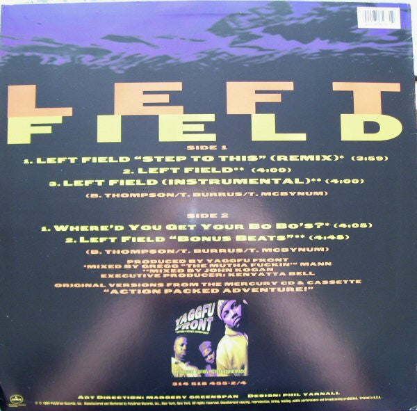 Yaggfu Front – Left Field 12" vinyl record, image 2 of 4