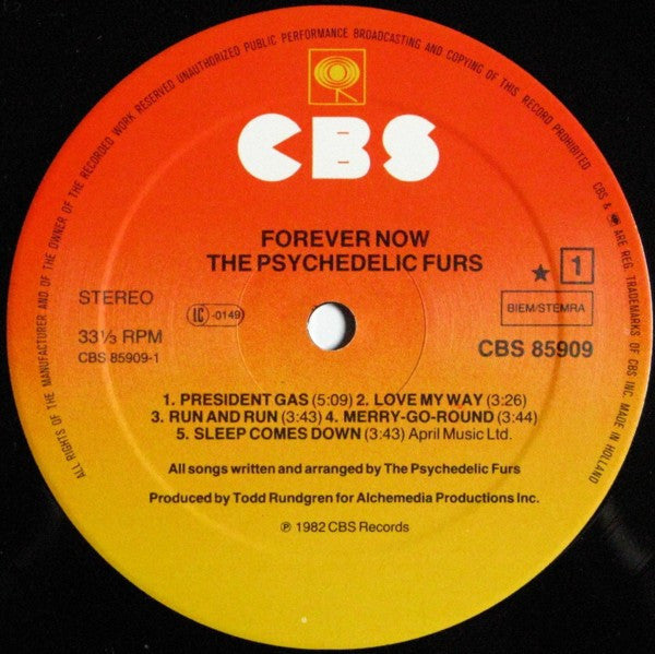 The Psychedelic Furs – Forever Now LP vinyl record, image 3 of 7
