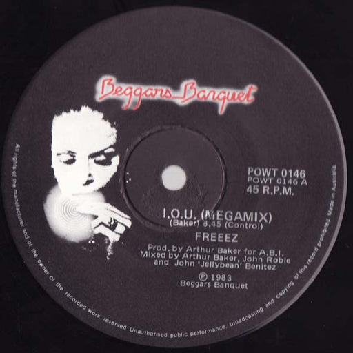Freeez – I.O.U. (Megamix) 12" vinyl record, image 1 of 2