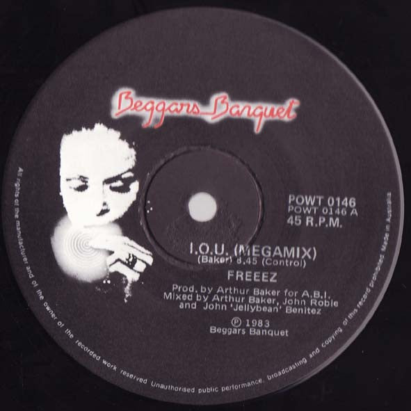 Freeez – I.O.U. (Megamix) 12" vinyl record, image 1 of 2
