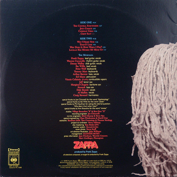 Frank Zappa – Joe's Garage Act I LP vinyl record, image 4 of 7