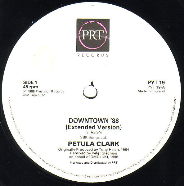 Petula Clark – Downtown '88 12" vinyl record, image 3 of 6