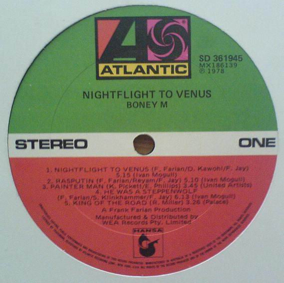 Boney M. – Nightflight To Venus LP vinyl record, image 4 of 6