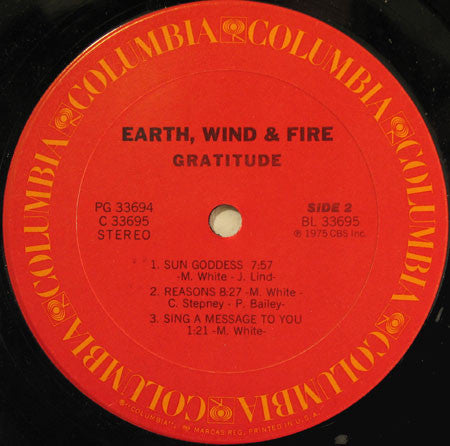 Earth, Wind & Fire – Gratitude (2xLP) LP vinyl record, image 6 of 10
