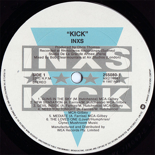 INXS – Kick LP vinyl record, image 4 of 7