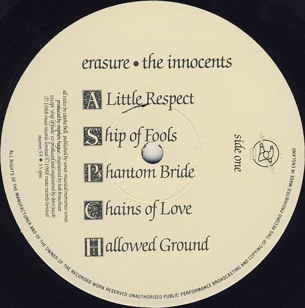 Erasure – The Innocents LP vinyl record, image 5 of 8