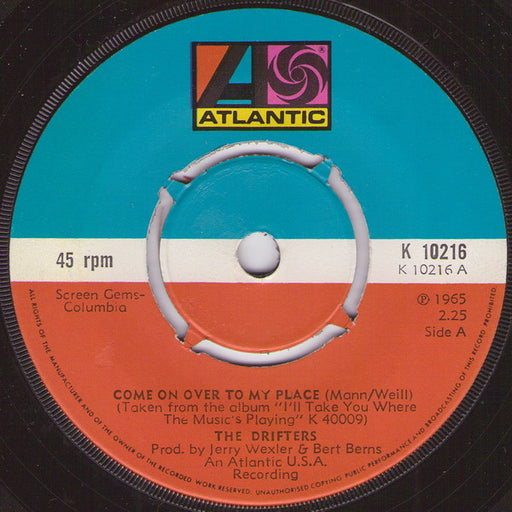 The Drifters – Come On Over To My Place 7" vinyl record, image 1 of 2
