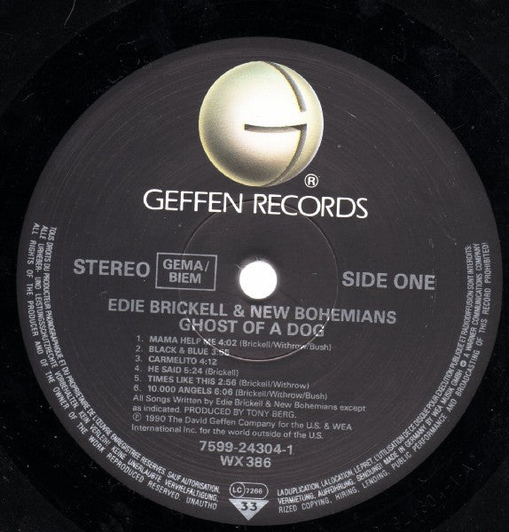 Edie Brickell & New Bohemians – Ghost Of A Dog LP vinyl record, image 3 of 6