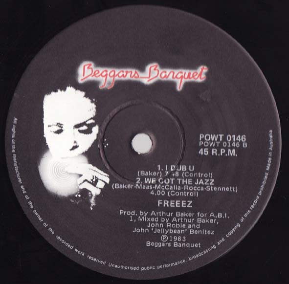 Freeez – I.O.U. (Megamix) 12" vinyl record, image 2 of 2