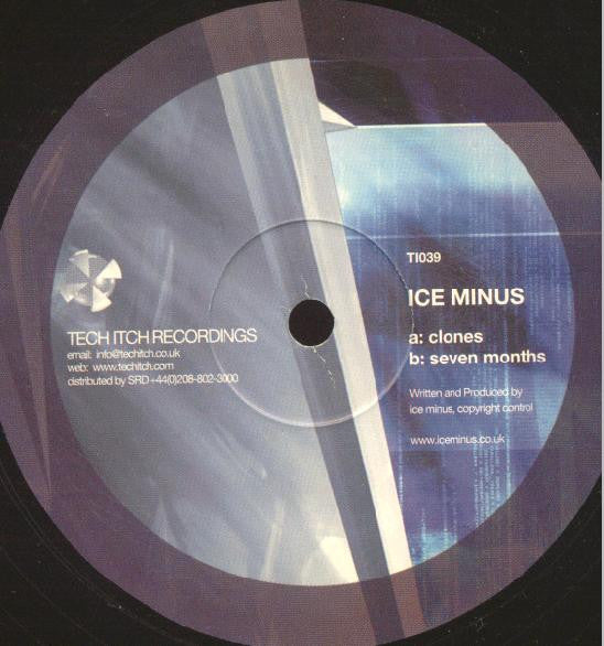 Ice Minus – Clones / Seven Months 12" vinyl record
