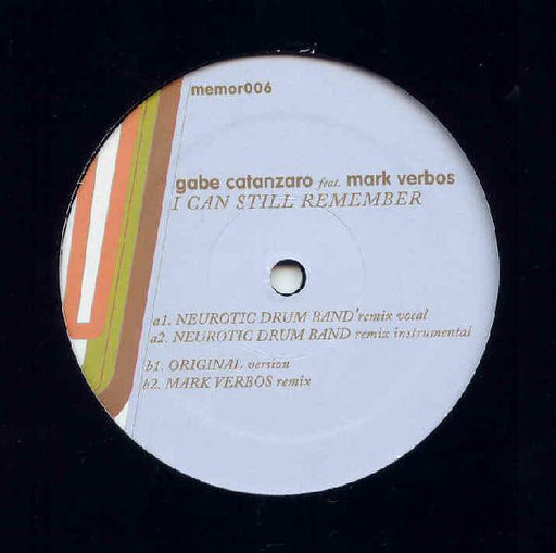 Gabe Catanzaro, Mark Verbos – I Can Still Remember 12" vinyl record, image 1 of 2