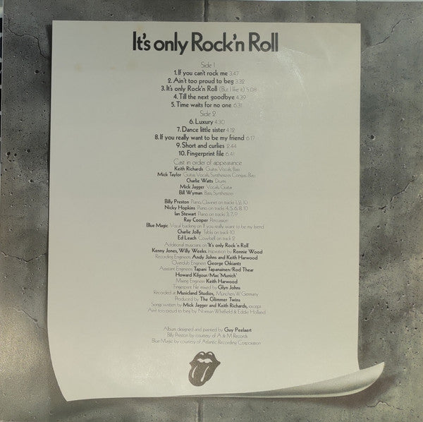 The Rolling Stones – It's Only Rock 'N Roll LP vinyl record, image 3 of 6