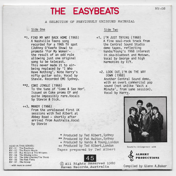The Easybeats – Son Of Easyfever 7" vinyl record, image 2 of 5