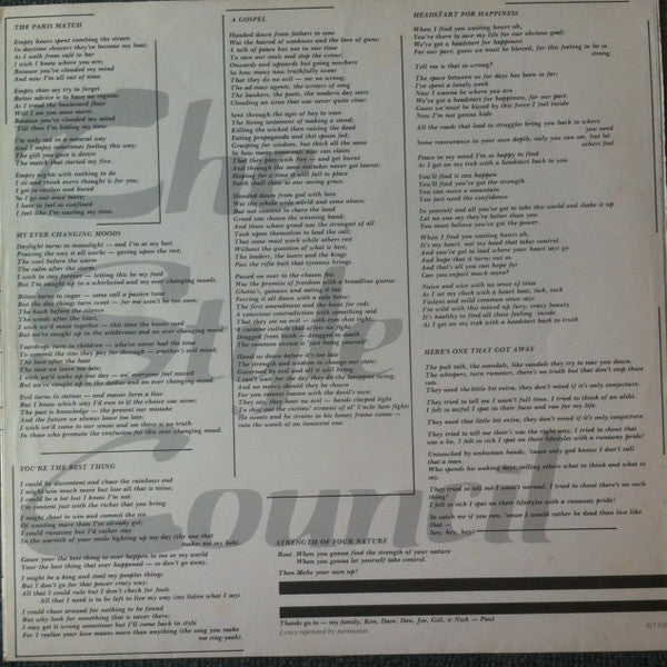 The Style Council – Café Bleu LP vinyl record, image 5 of 6