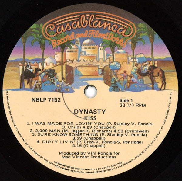 Kiss – Dynasty LP vinyl record, image 3 of 7