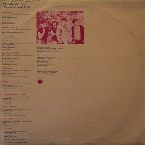 J.F.K. And The Cuban Crisis – The End Of The Affair LP vinyl record, image 2 of 2