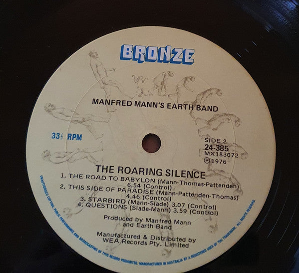 Manfred Mann's Earth Band – The Roaring Silence LP vinyl record, image 3 of 3