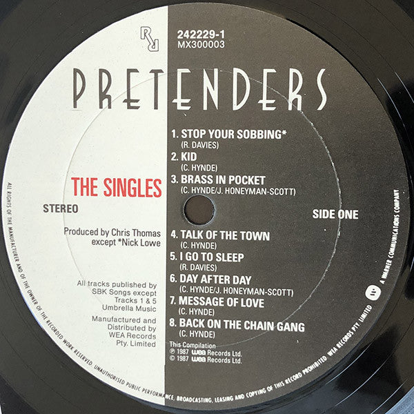 The Pretenders – The Singles LP vinyl record, image 3 of 6