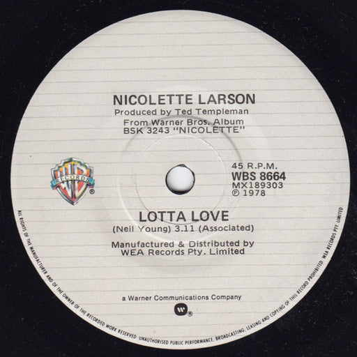 Nicolette Larson – Lotta Love