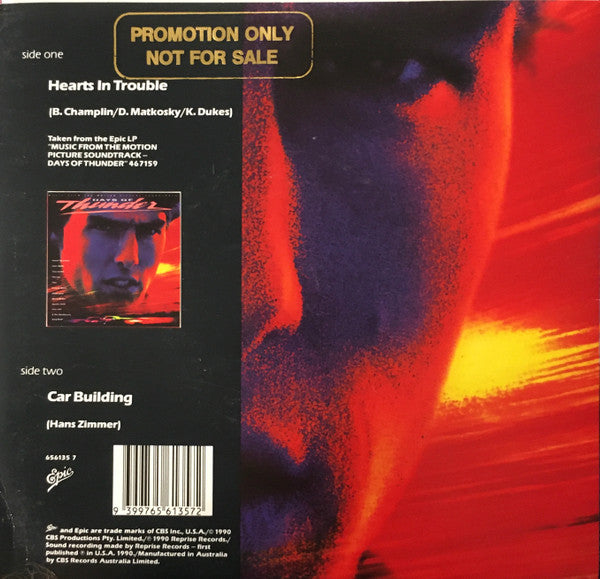 Chicago – Hearts In Trouble 7" vinyl record, image 2 of 4