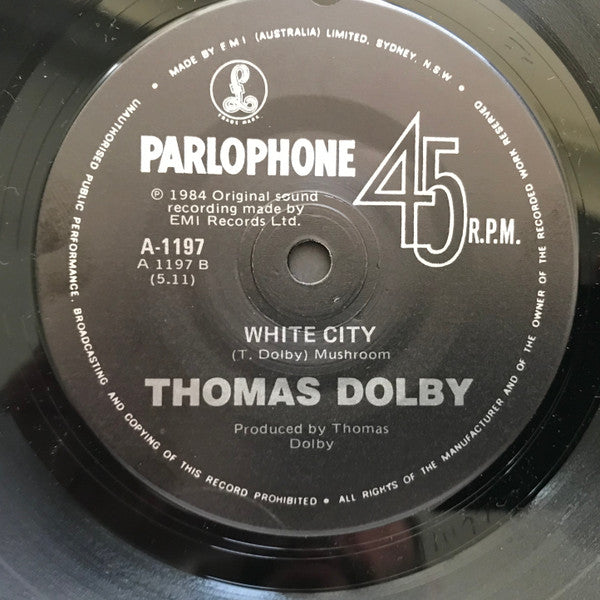 Thomas Dolby – Hyperactive! 7" vinyl record, image 4 of 4