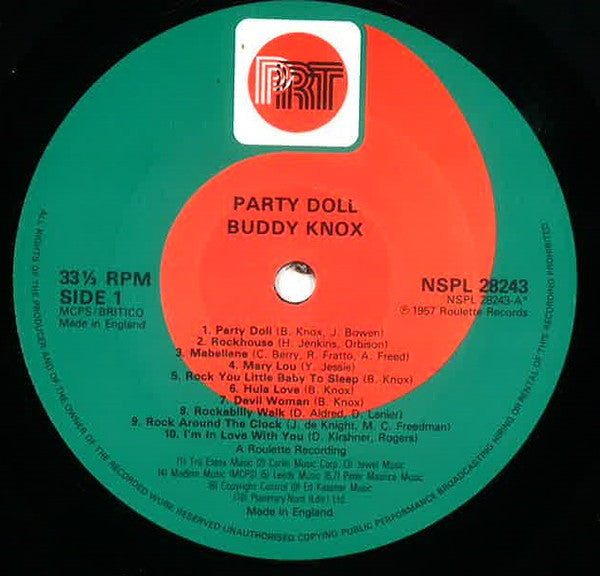 Buddy Knox – Party Doll LP vinyl record, image 3 of 4