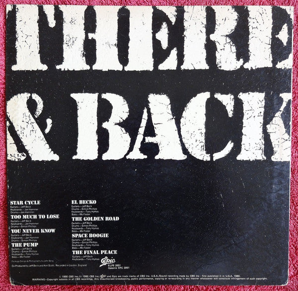 Jeff Beck – There & Back LP vinyl record, image 2 of 5