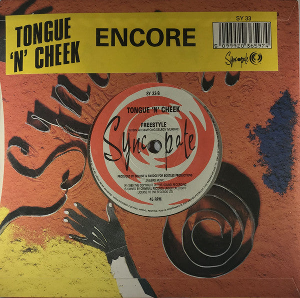 Tongue N Cheek – Encore 7" vinyl record, image 1 of 6