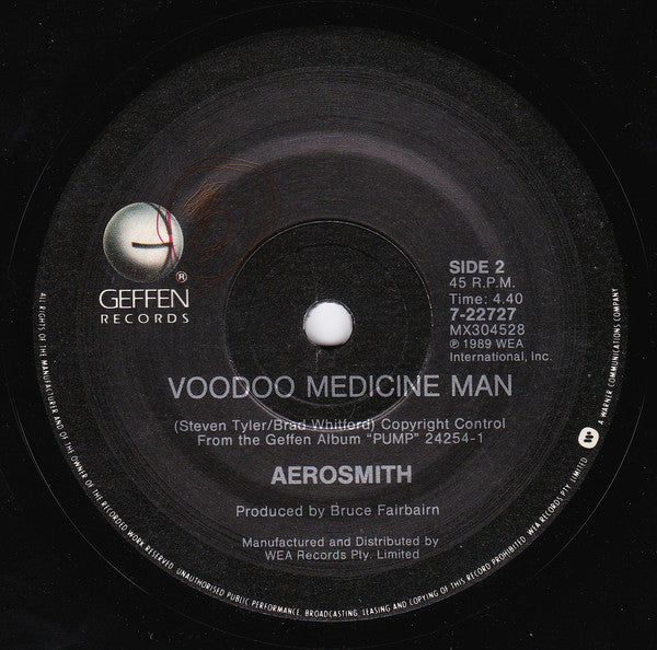 Aerosmith – Janie's Got A Gun 7" vinyl record, image 2 of 3