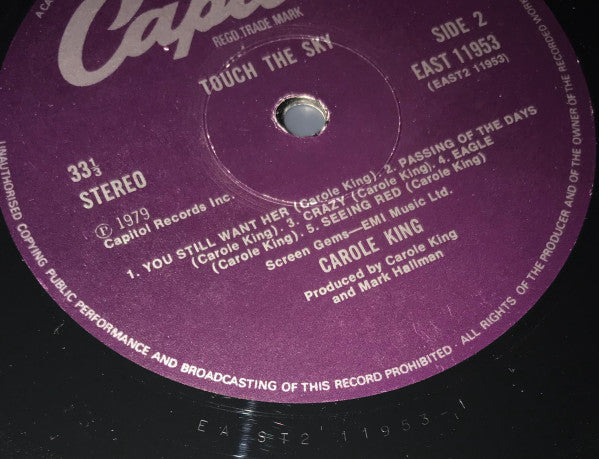 Carole King – Touch The Sky LP vinyl record, image 8 of 9