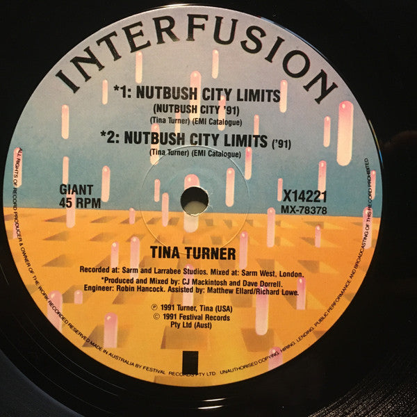 Tina Turner – Nutbush City Limits 12" vinyl record, image 3 of 3