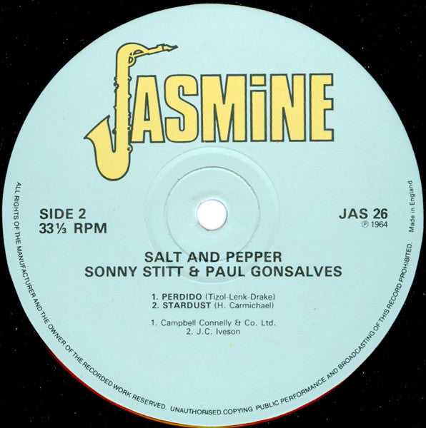 Sonny Stitt, Paul Gonsalves – Salt And Pepper LP vinyl record, image 3 of 4