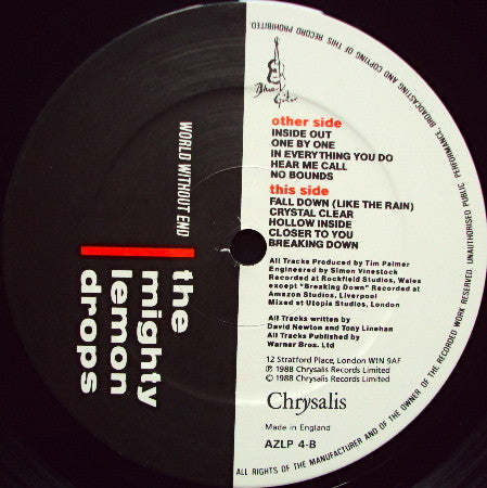 The Mighty Lemon Drops – World Without End LP vinyl record, image 3 of 6