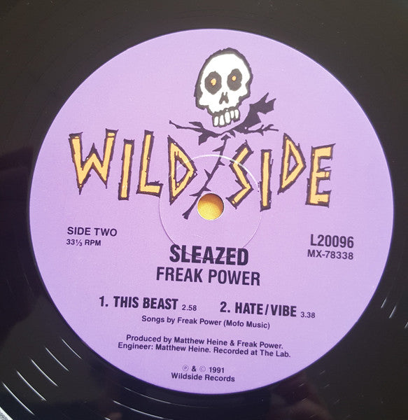 Freak Power – Sleazed 10" vinyl record, image 4 of 4