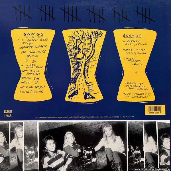 Scrawl – He's Drunk LP vinyl record, image 2 of 6