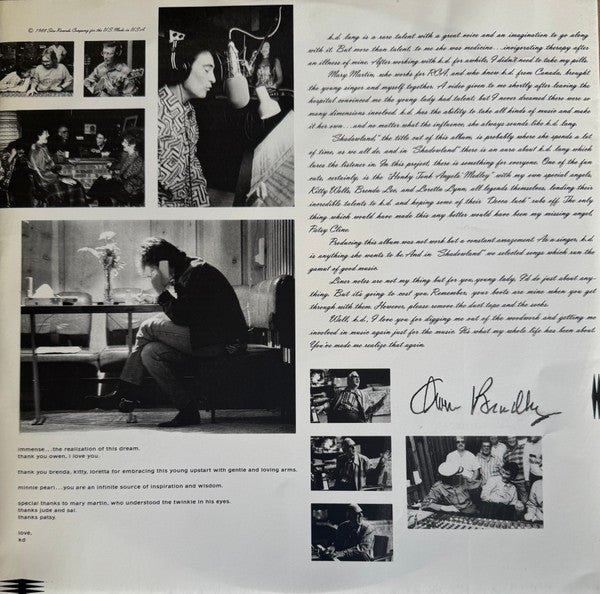 k.d. lang – Shadowland (The Owen Bradley Sessions) LP vinyl record, image 6 of 6