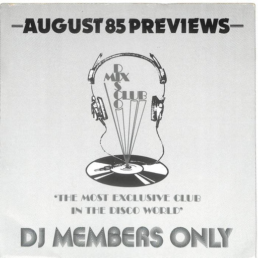 Various – August 85 - Previews LP vinyl record, image 1 of 3